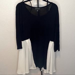 NWOT Forever 21 mixed media fit and flare top